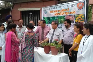 Vegetable seed distribution campaign at SBS University