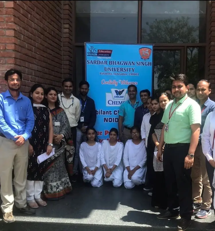 POOL CAMPUS PLACEMENT DRIVE BY JUBILANT CHEMSYS, NOIDA, UP AT SBS UNIVERSITY, BALAWALA, DEHRADUN