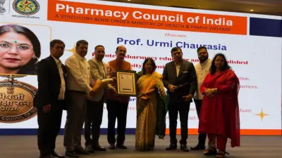 SBSU Faculty Member Ms. Urmi Chaurasia Honoured with Pharmacy Shiksha Ratna Award 2026 by Pharmacy Council of India